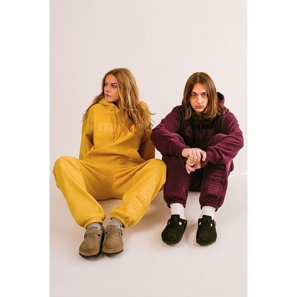 Urban Outfitters x Champion UO Exclusive Reverse Weave Hoodie & Jogger Pant Set - Picture 9 of 15